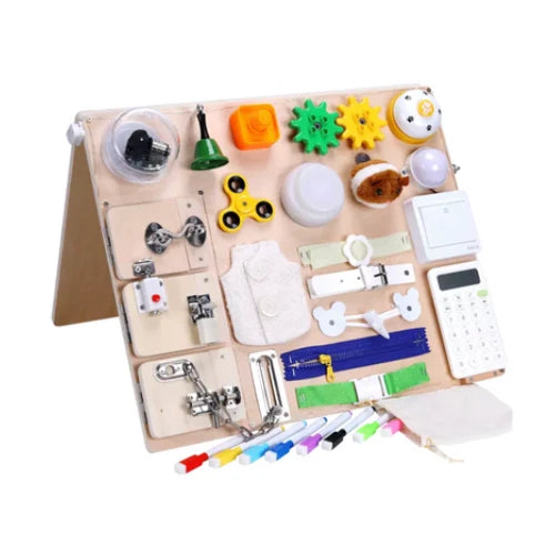 Double Sided  Sensory Play Activity Board