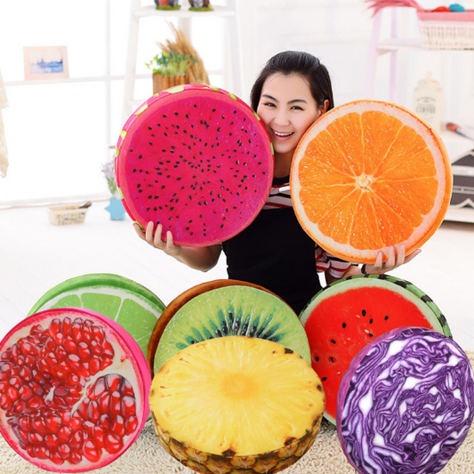 Fruit & Vegetable Cushions Seating (set of 10)