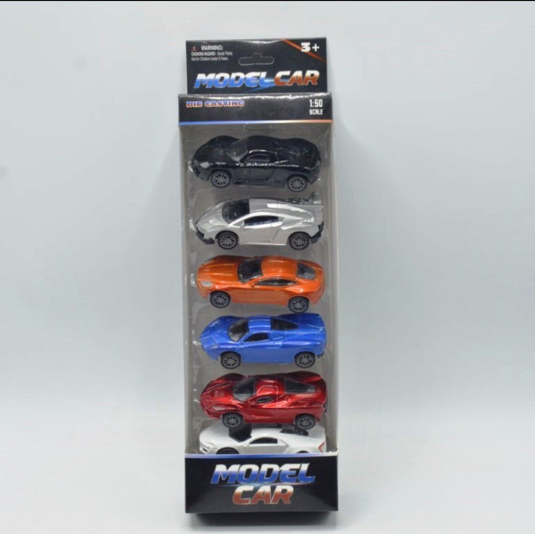 Pull Back Diecast Racing Cars Set of 6