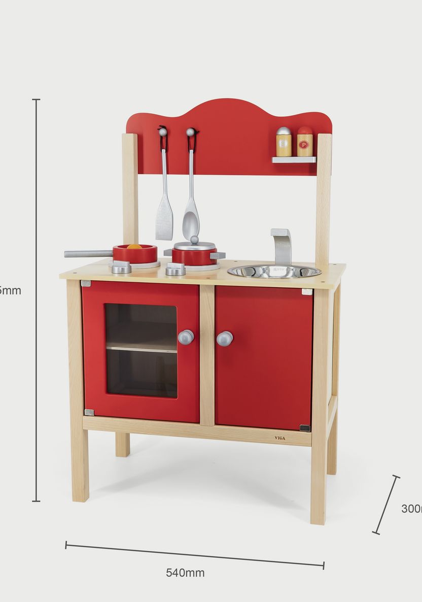 Noble Kitchen Red with accessories