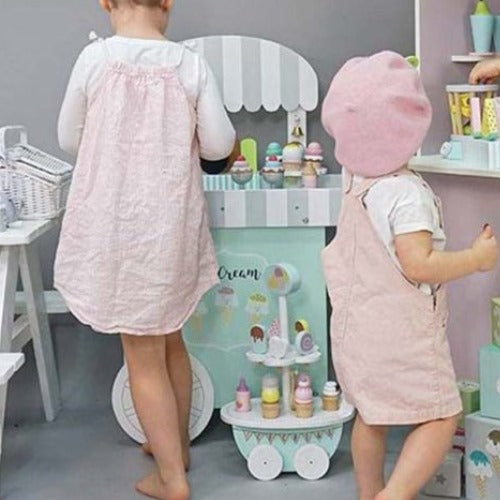 Wooden Ice Cream Cart Large