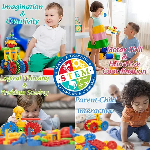 Cossy Engineering Blocks for Kids 102 Pcs