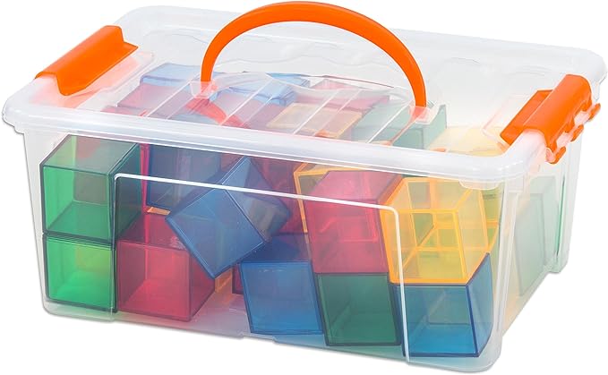 Transparent Colored Cubes 36 Pcs