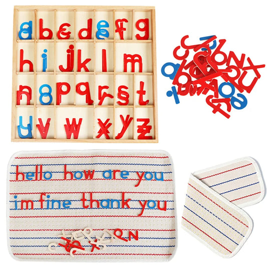 Montessori children’s letter box spelling toy