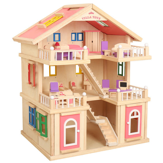 Happy Family 3-Storey Villa Dollhouse