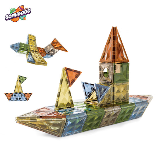 3D Magnetic Tiles 78 Pcs