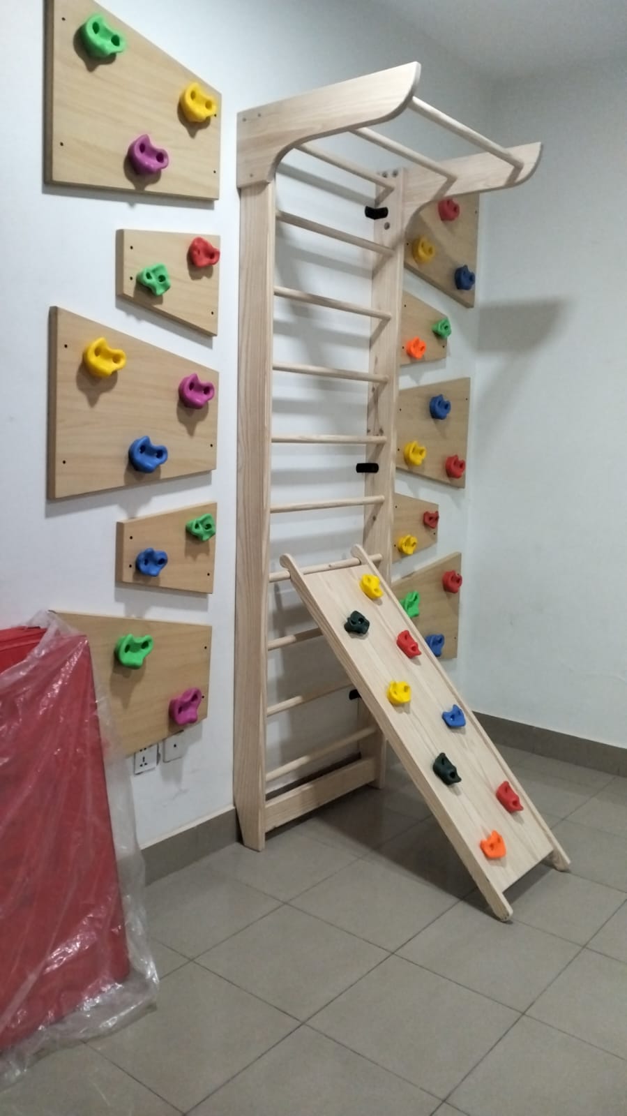 Swedish Ladder Unit & Ramp with Swing