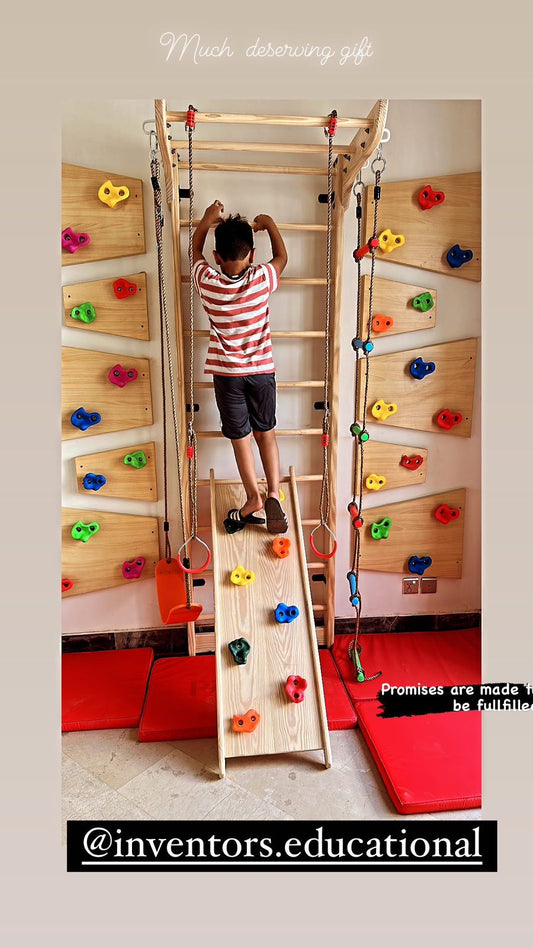 Swedish Ladder Unit & Ramp with Swing