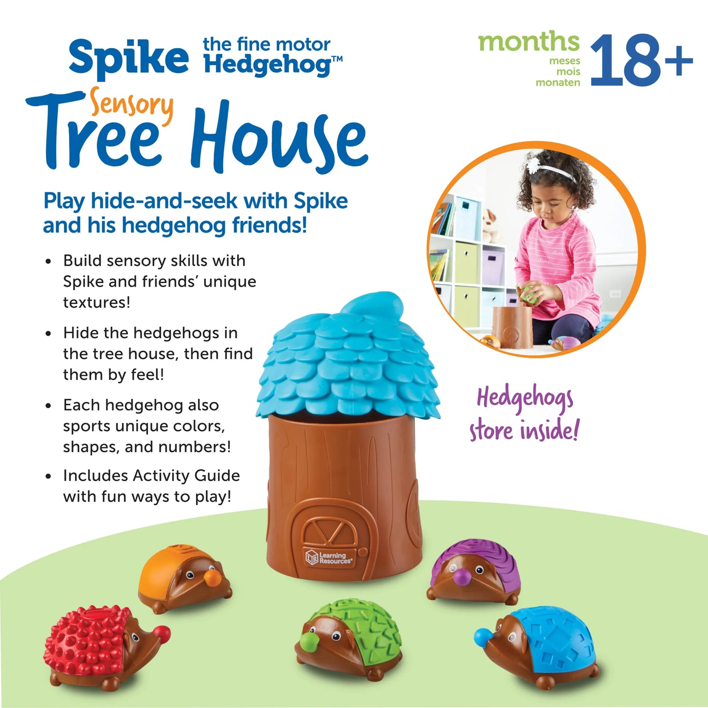 Spike the Fine Motor Hedgehog Sensory Tree House