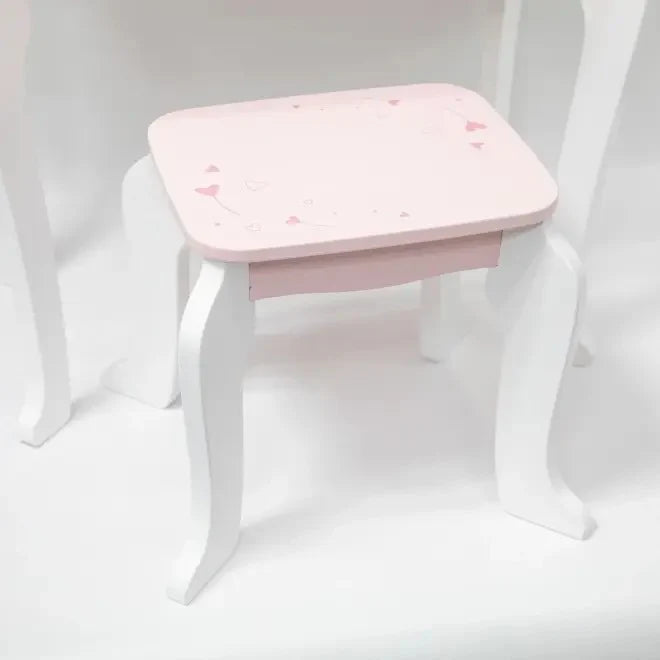 Wooden Dressing Table Set – Pink Princess Design