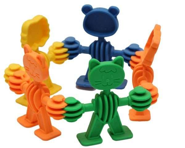 Color Sorting Counting 100 Pcs 4 Shapes