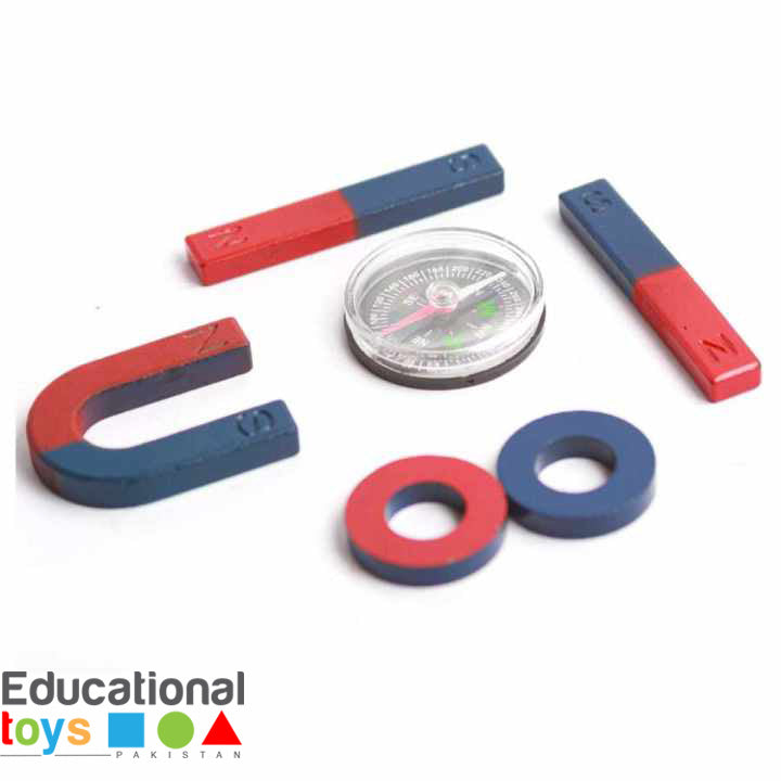 Kids Magnet Set With Compass – 6 Pcs
