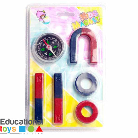 Kids Magnet Set With Compass – 6 Pcs