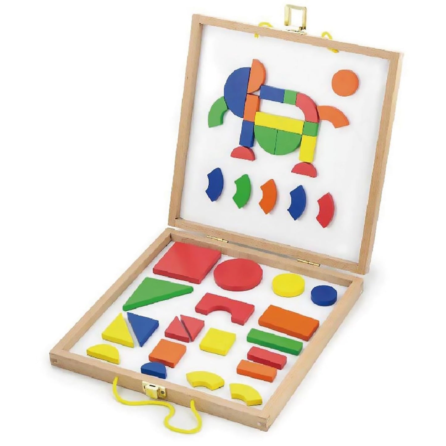 Magnetic Blocks in Wooden Case