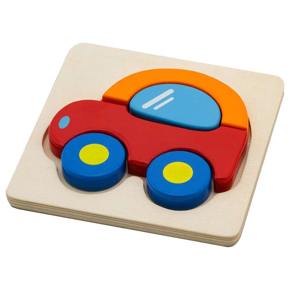 Wooden Mini Puzzle Car