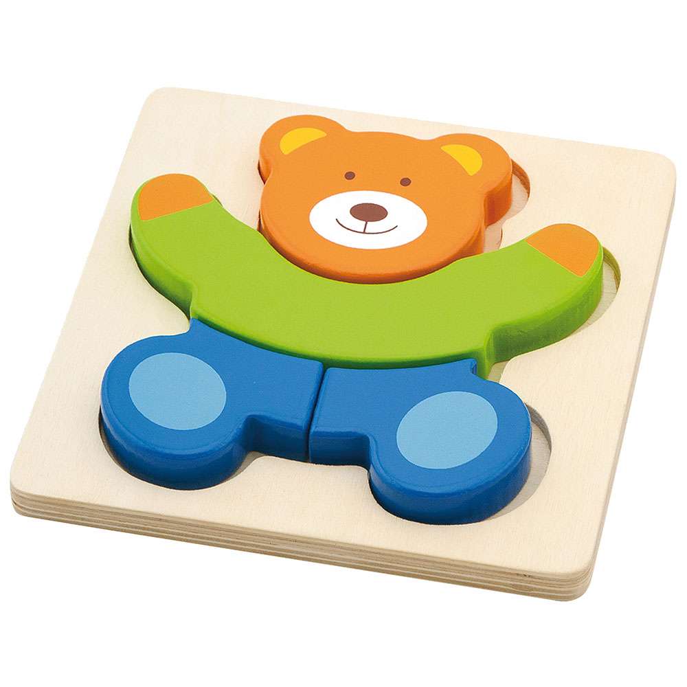 Wooden Shape Block Puzzle Bear