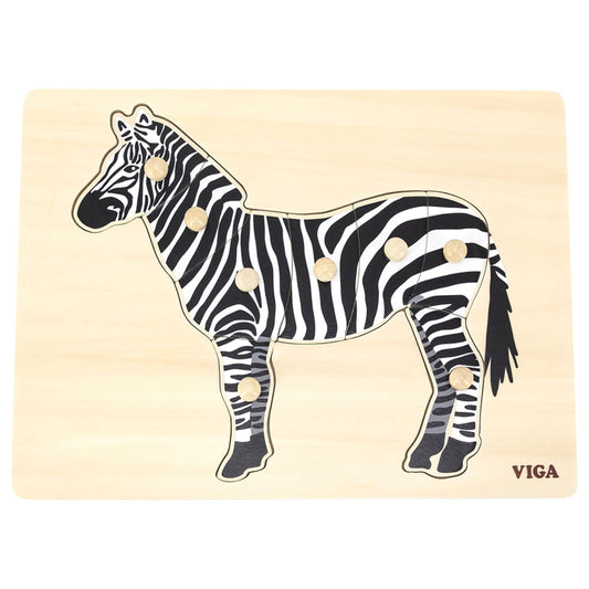 Wooden Zebra Puzzle