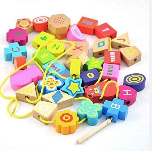 Wooden Bear Geometrical Shapes