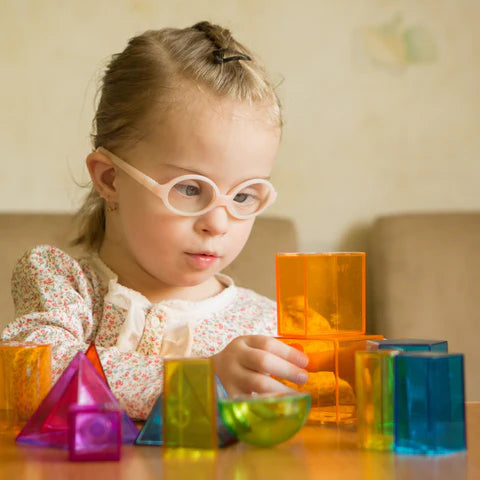 transparent geometric blocks- 12Pcs