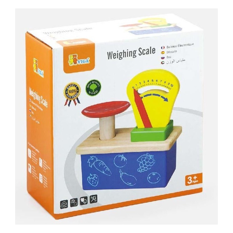 Wooden Weighing Scale Toy