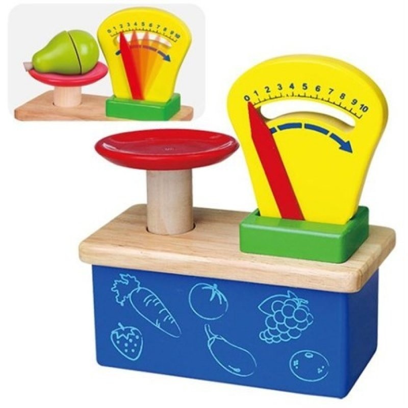 Wooden Weighing Scale Toy