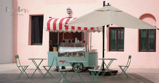 wooden ice cream cart mini for imaginative and active play learning