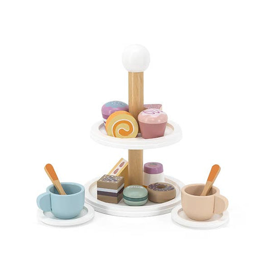 Wooden Afternoon Tea Set