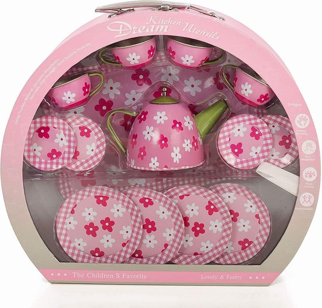 Metallic Pop Up Kettle Tea Set