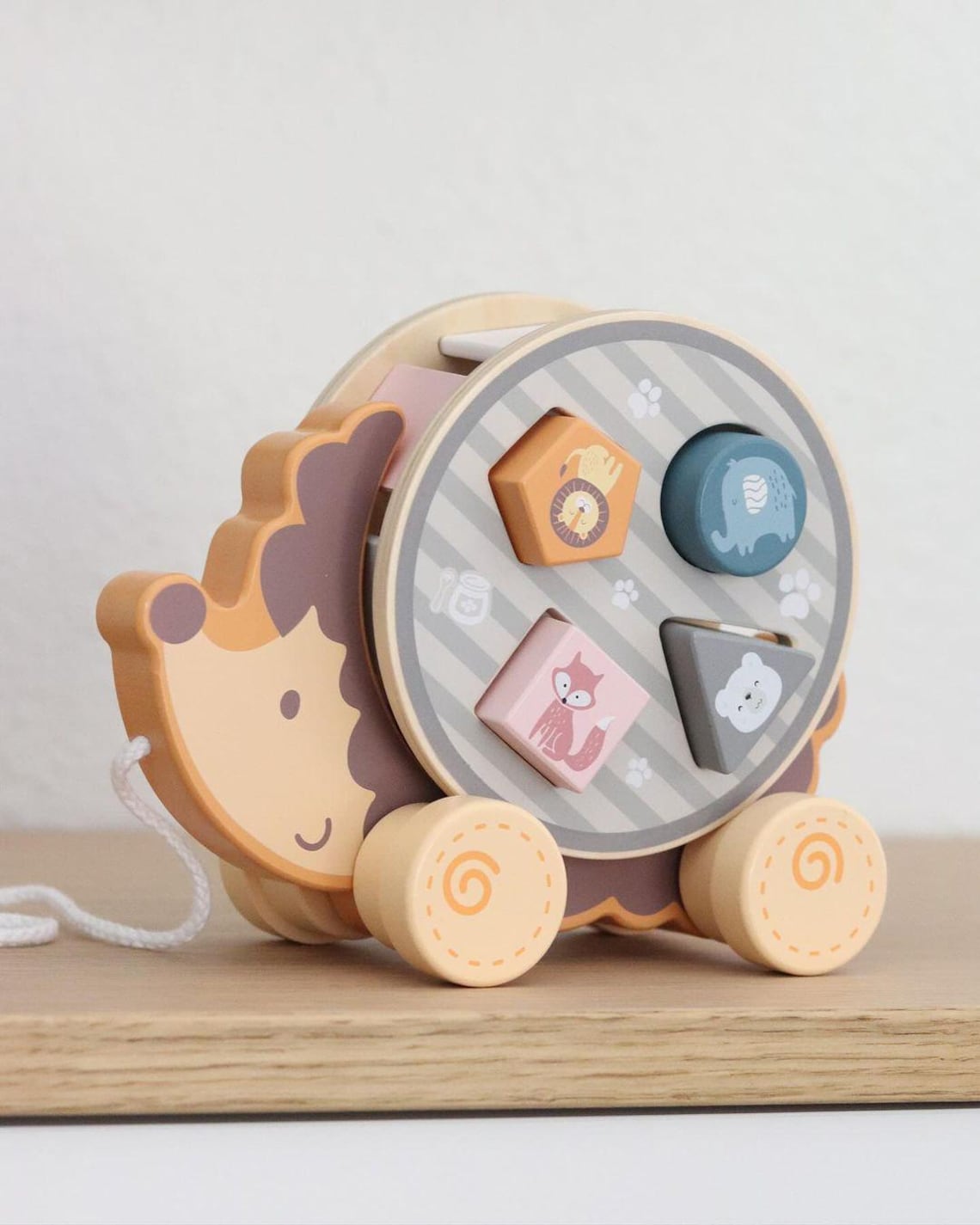 Wooden Sorter with Wheel