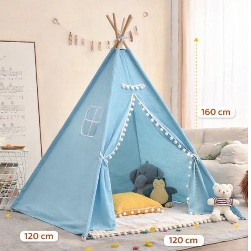 Kids Play Teepee Tent Playhouse