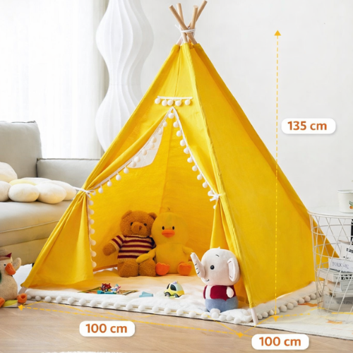 Indoor Outdoor Kids Teepee Tent (Green only)