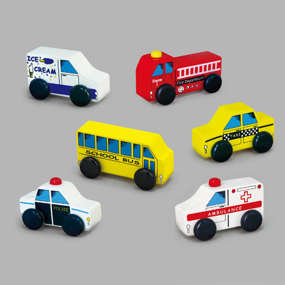 City Vehicles 6 Piece Set