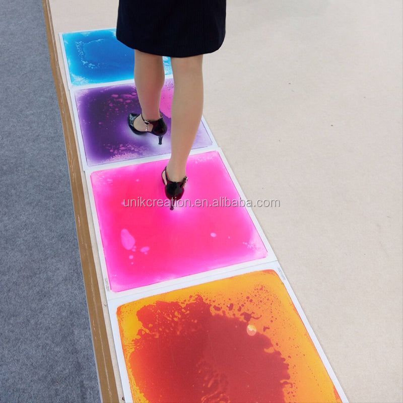 Playlearn Liquid Floor Tiles 4pc Square