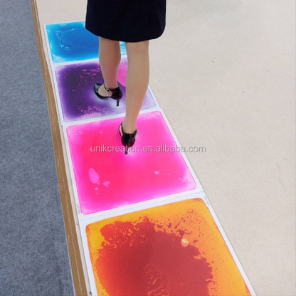 Playlearn Liquid Floor Tiles 4pc Square