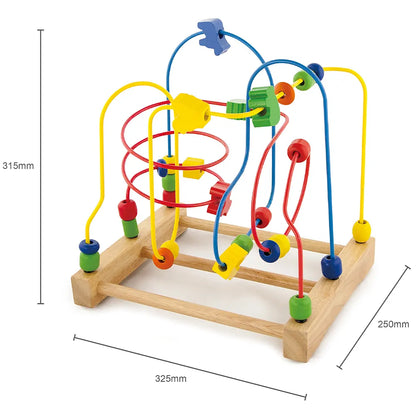 Wooden  Farm Beads Maze