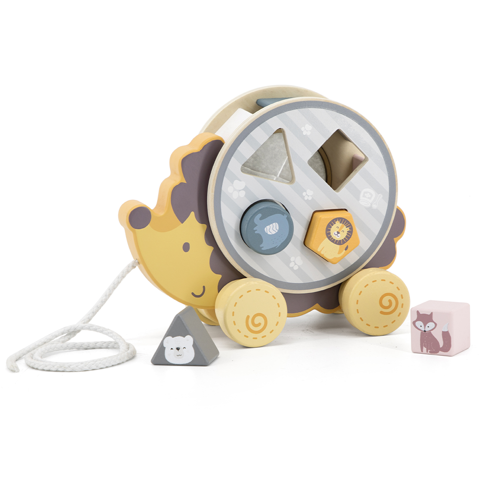 Wooden Sorter with Wheel