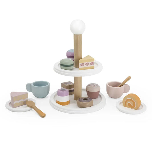 Wooden Afternoon Tea Set