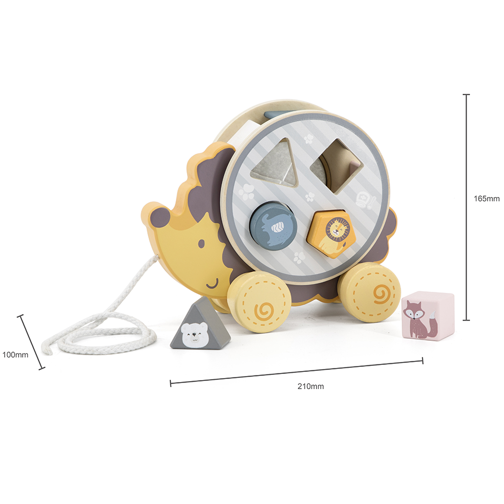 Wooden Sorter with Wheel