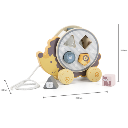 Wooden Sorter with Wheel