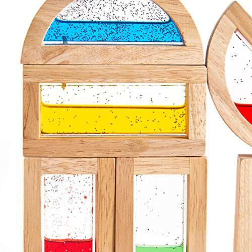 Rainbow Blocks Shimmering Water