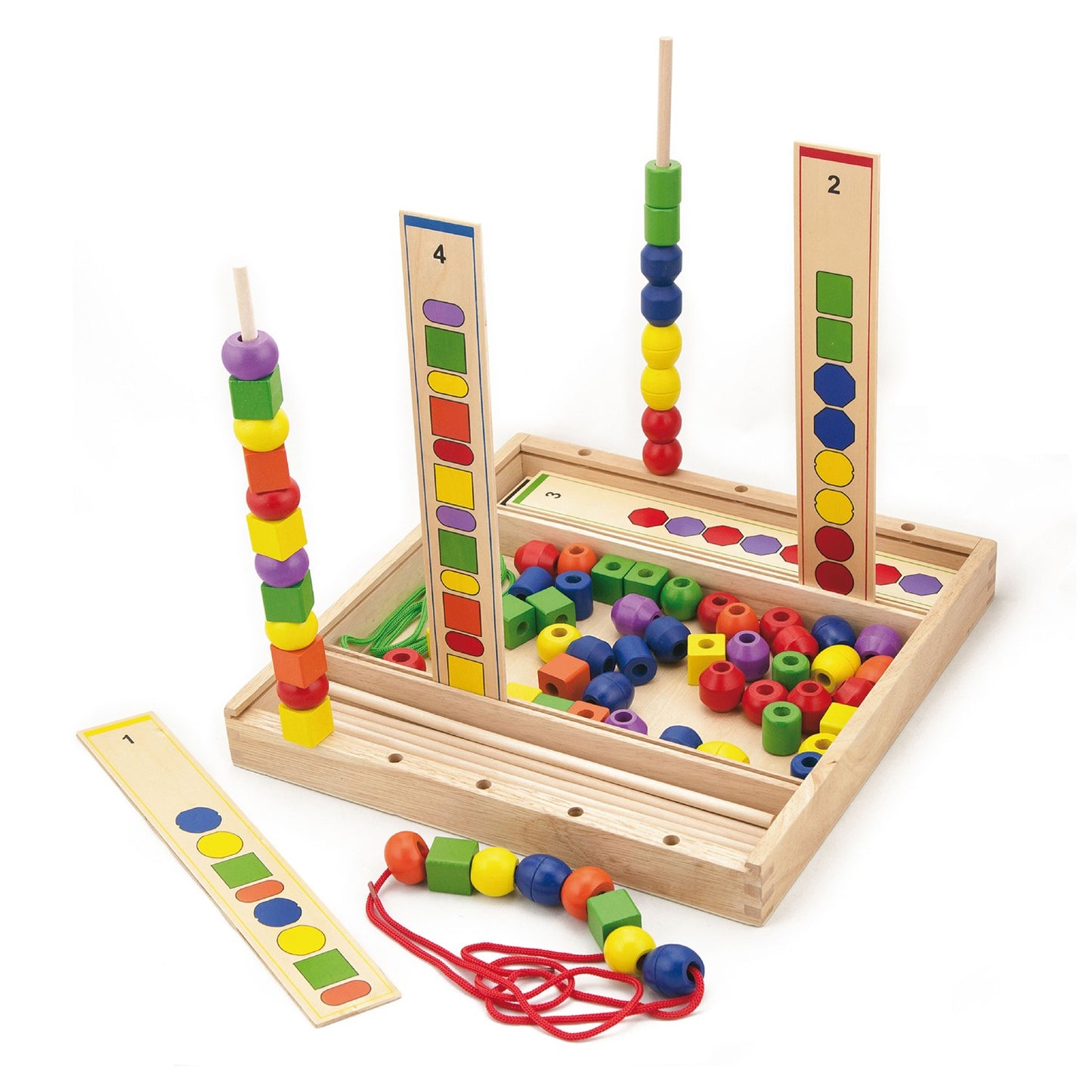 Wooden Beads Lacing Game  Viga