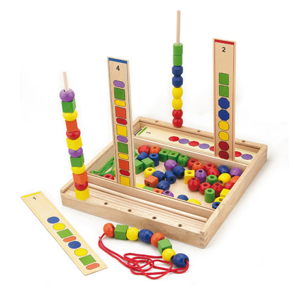 Wooden Beads Lacing Game  Viga