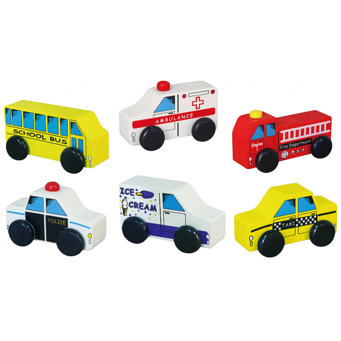 City Vehicles 6 Piece Set