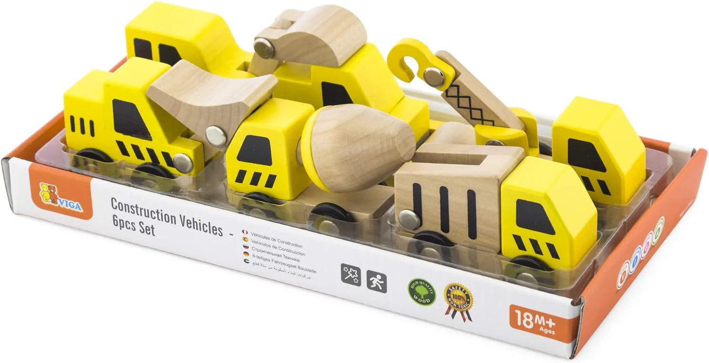 Construction Vehicles 6-Pieces Set