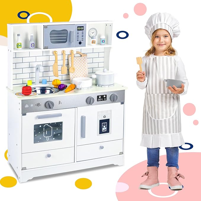 Wooden Kitchen Play Set