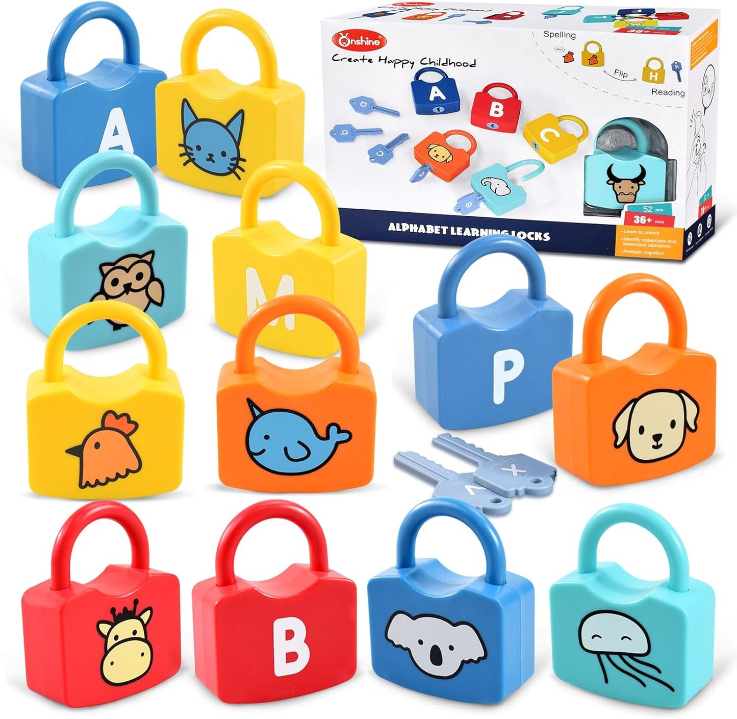 Pairing Learning Locks (18Pcs)