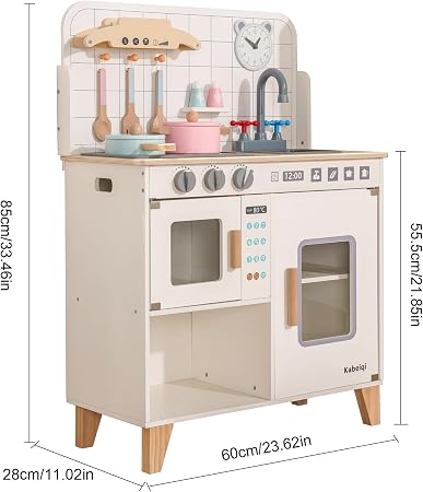 Wooden Kitchen For Kids Play