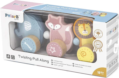 Pull Along animals Wooden