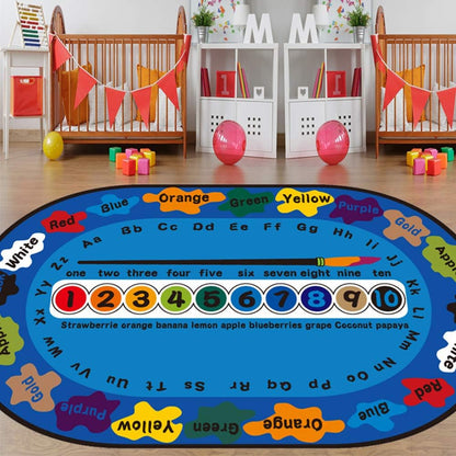 Kids Children's Educational Large Rug Carpet Alphabet ABC, Numbers Learning Collection