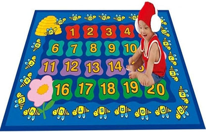 Bees Alphabets and Numbers Mat for Children